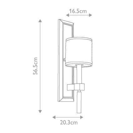 Elstead KL-CELESTIAL1 - Applique murale CELESTIAL 1xE14/60W/230V