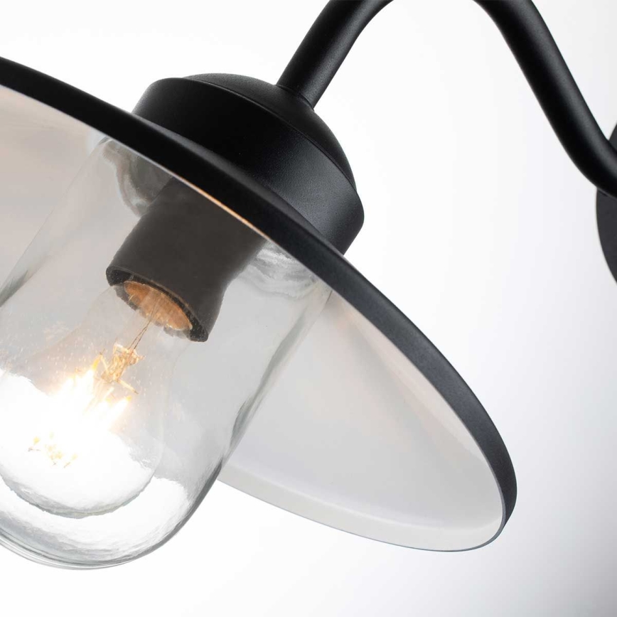 Elstead - Buitenmuurlamp met bewegingssensor KLAMPENBORG 1xE27/60W/230V IP44