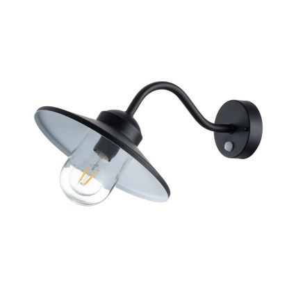 Elstead - Buitenmuurlamp met bewegingssensor KLAMPENBORG 1xE27/60W/230V IP44