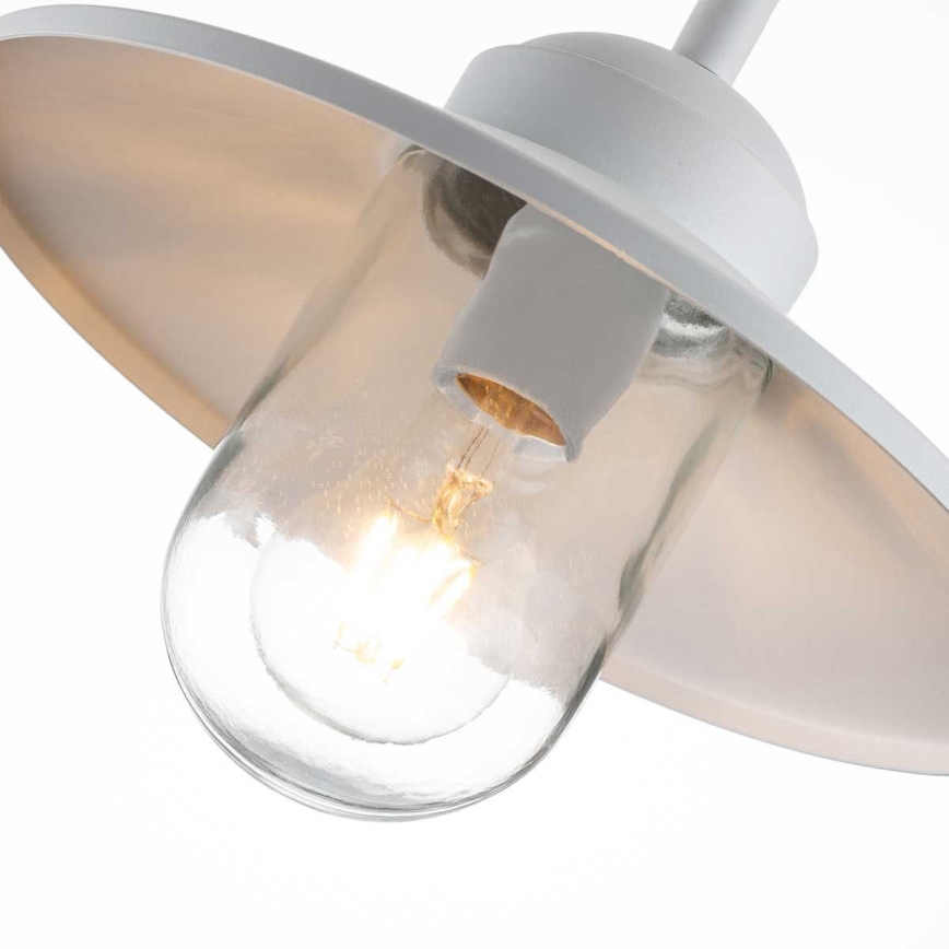 Elstead - Applique murale d'extérieur KLAMPENBORG 1xE27/60W/230V IP44 blanche