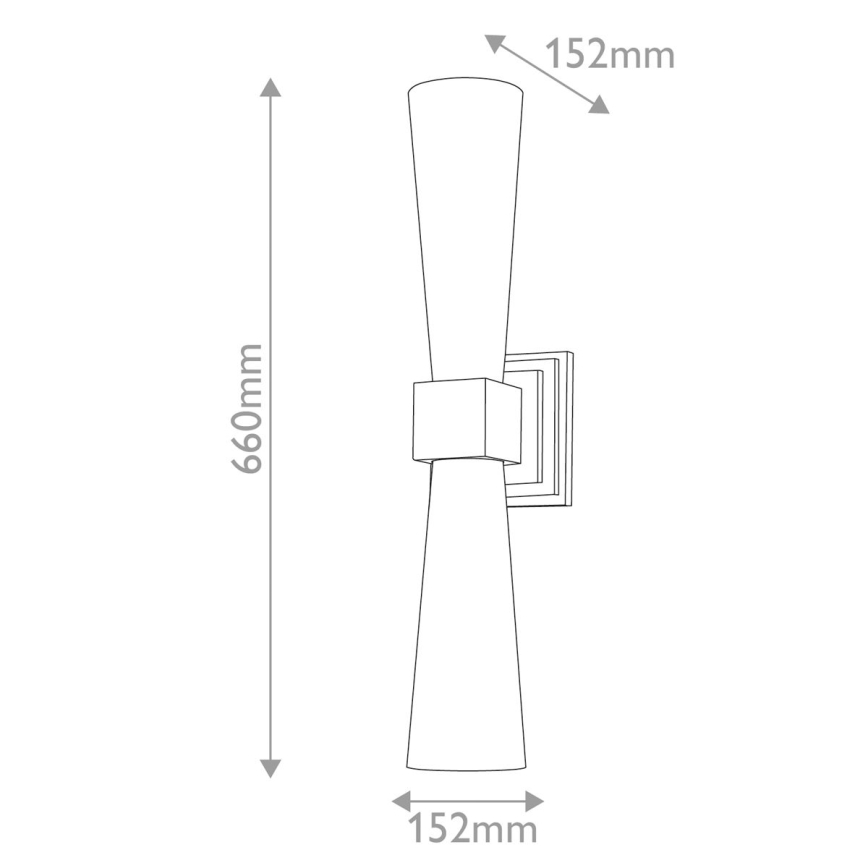Elstead - Applique murale LED pour salle de bains KRISTY 2xG9/4W/230V IP44 cuivrée