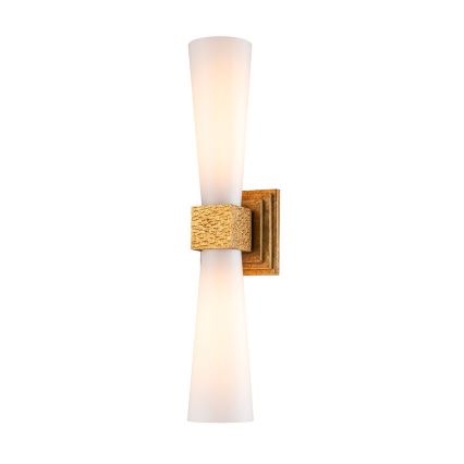 Elstead - LED badkamerwandlamp KRISTY 2xG9/4W/230V IP44 koperkleurig