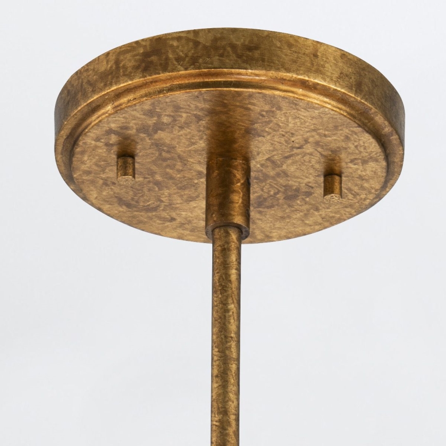 Elstead - Hanglamp met stang KRISTY 4xE27/40W/230V koperkleurig