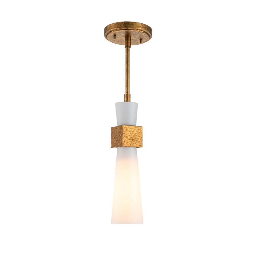 Elstead - Hanglamp met stang KRISTY 1xE27/40W/230V Ø 15,2 cm koperen