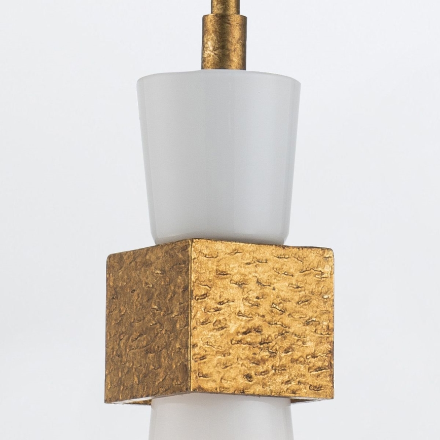Elstead - Hanglamp met stang KRISTY 1xE27/40W/230V Ø 15,2 cm koperen