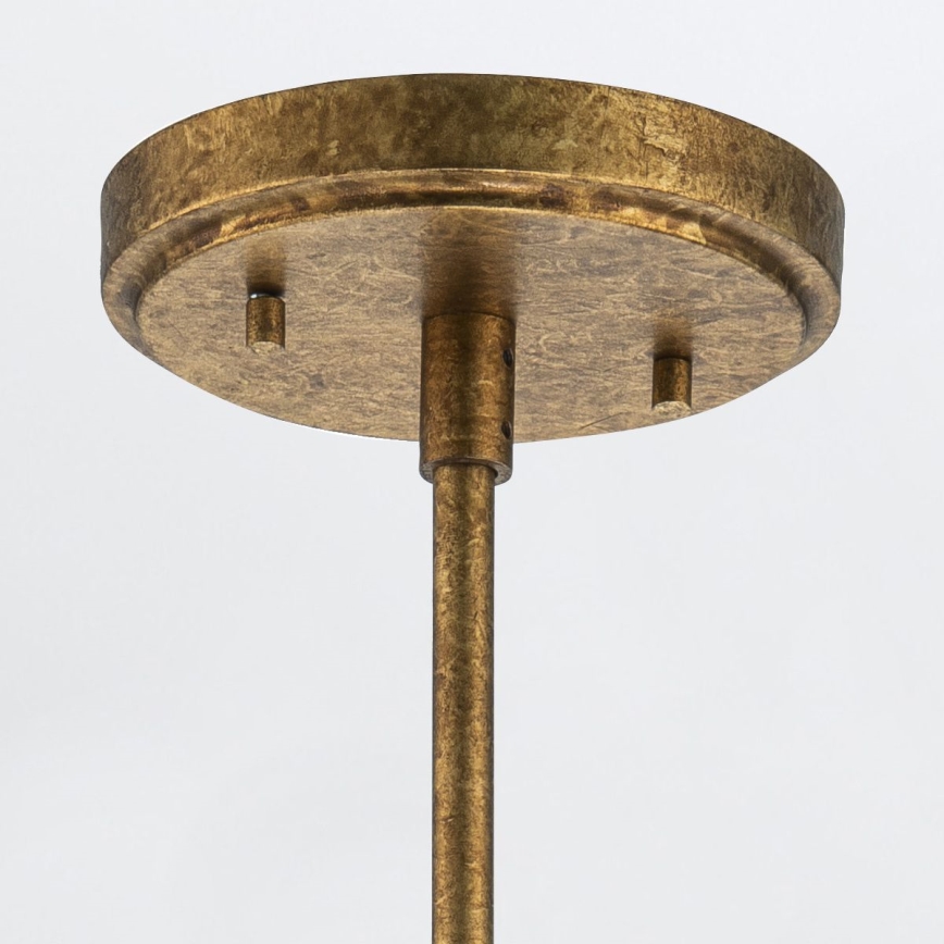 Elstead - Suspension sur tige KRISTY 1xE27/40W/230V Ø 15,2 cm cuivrée