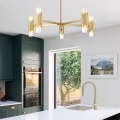 Elstead - Kroonluchter aan stang MARVELE 10xE14/40W/230V goud
