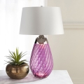 Elstead - Lampe de table LED LENA 1xE27/40W/230V + 1xGU10/7W 74 cm rose/blanc