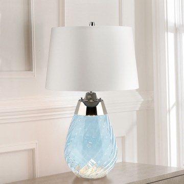 Elstead - Lampe de table LED LENA 1xE27/60W/230V + 1xGU10/7W 60,5cm bleu/blanc