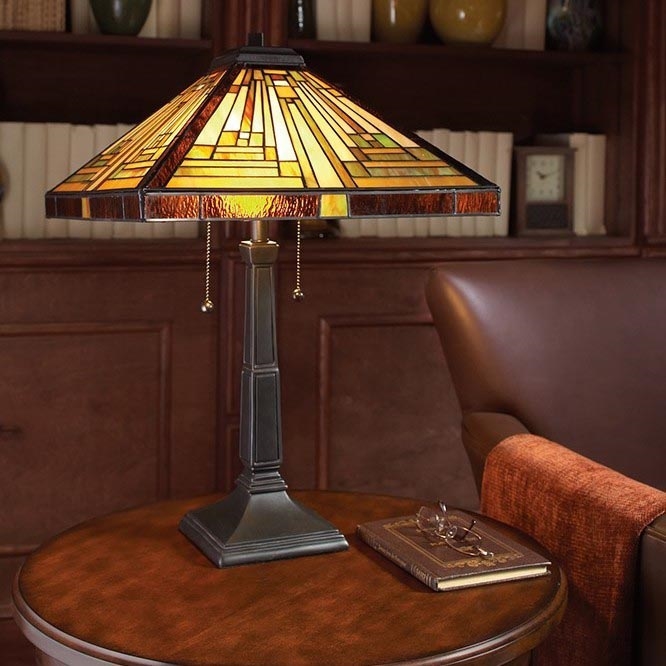 Elstead - Lampe de table Tiffany STEPHEN 2xE27/60W/230V