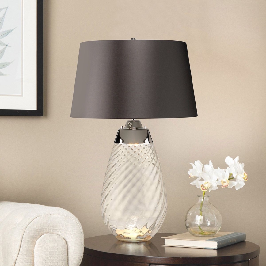 Elstead - LED Tafellamp LENA 1xE27/40W/230V + 1xGU10/7W 74 cm grijs