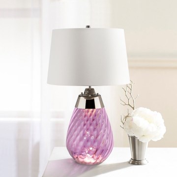 Elstead - LED Tafellamp LENA 1xE27/40W/230V + 1xGU10/7W 74 cm roze