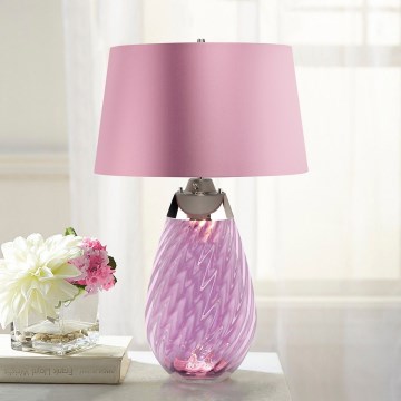 Elstead - LED Tafellamp LENA 1xE27/40W/230V + 1xGU10/7W 74 cm roze