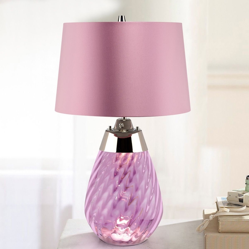 Elstead - LED Tafellamp LENA 1xE27/60W/230V + 1xGU10/7W 60,5 cm roze