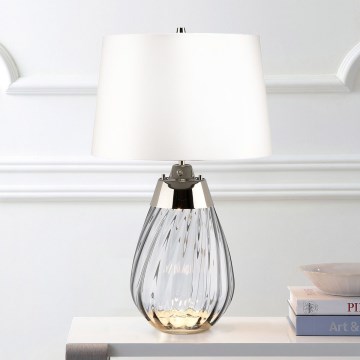 Elstead - LED Tafellamp LENA 1xE27/60W/230V + 1xGU10/7W 60,5 cm wit