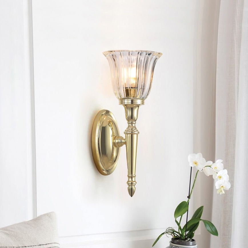 Elstead - LED-wandlamp voor badkamer DRYDEN 1xG9/3W/230V IP44 goudkleurig