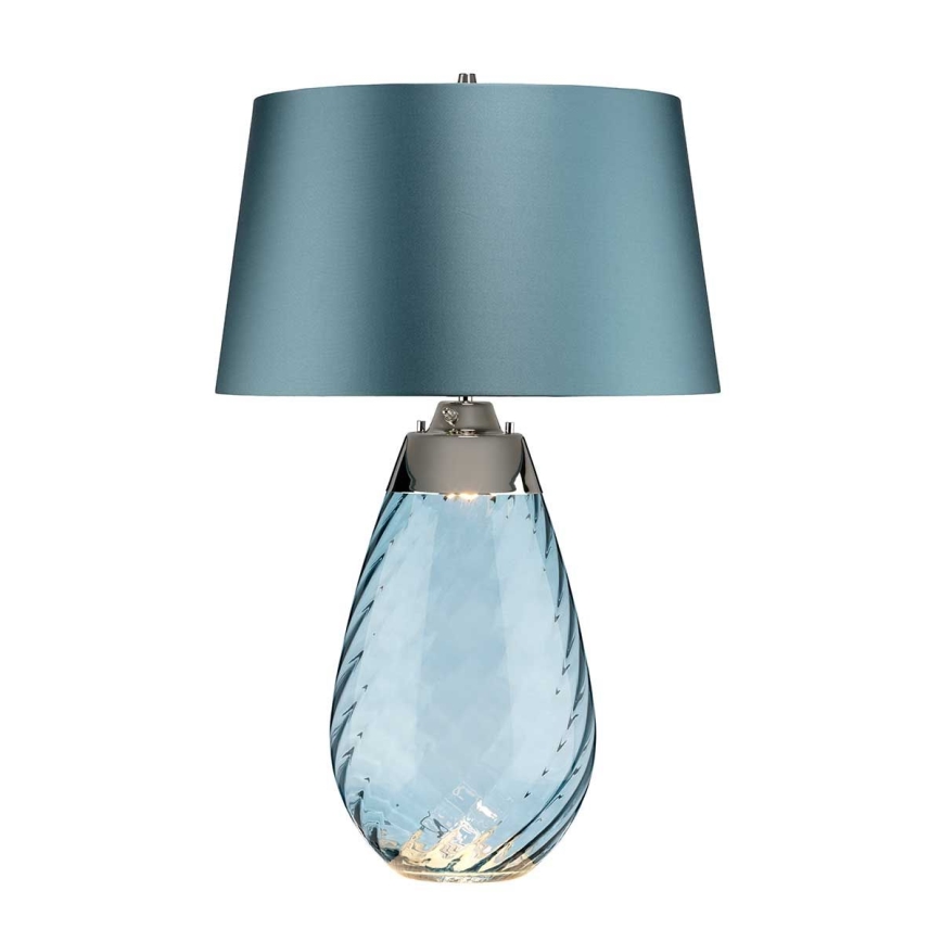 Elstead - LED Tafellamp LENA 1xE27/40W/230V + 1xGU10/7W 74 cm blauw