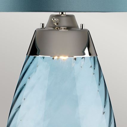 Elstead - LED Tafellamp LENA 1xE27/40W/230V + 1xGU10/7W 74 cm blauw