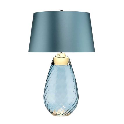 Elstead - LED Tafellamp LENA 1xE27/40W/230V + 1xGU10/7W 74 cm blauw