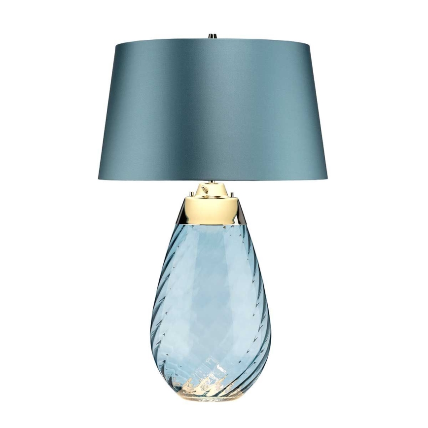 Elstead - LED Tafellamp LENA 1xE27/40W/230V + 1xGU10/7W 74 cm blauw