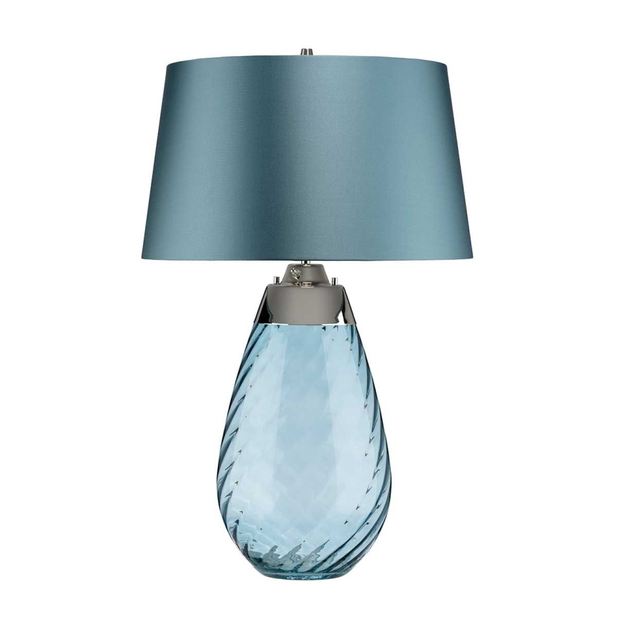 Elstead - LED Tafellamp LENA 1xE27/40W/230V + 1xGU10/7W 74 cm blauw