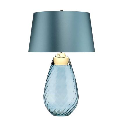 Elstead - LED Tafellamp LENA 1xE27/40W/230V + 1xGU10/7W 74 cm blauw