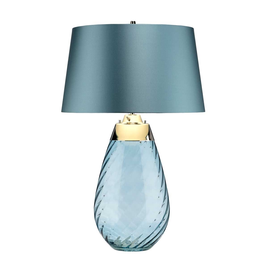 Elstead - LED Tafellamp LENA 1xE27/40W/230V + 1xGU10/7W 74 cm blauw
