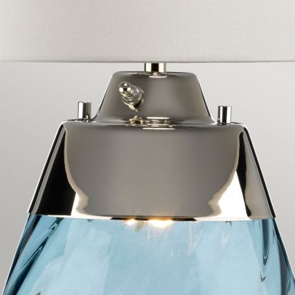 Elstead - LED Tafellamp LENA 1xE27/40W/230V + 1xGU10/7W 74 cm blauw/wit