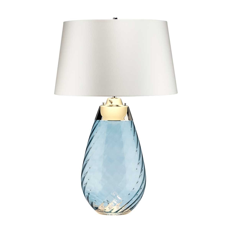 Elstead - LED Tafellamp LENA 1xE27/40W/230V + 1xGU10/7W 74 cm blauw/wit