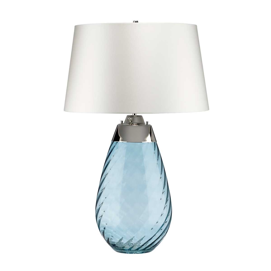 Elstead - LED Tafellamp LENA 1xE27/40W/230V + 1xGU10/7W 74 cm blauw/wit