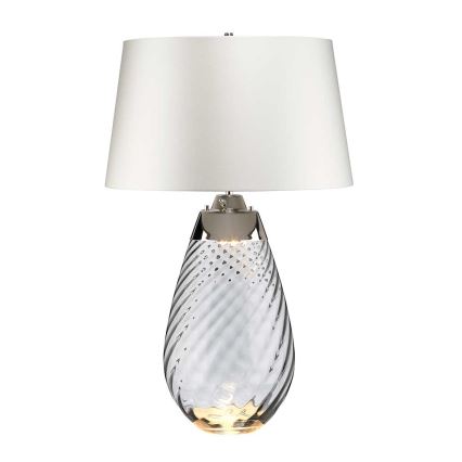 Elstead - Lampe de table LED LENA 1xE27/40W/230V + 1xGU10/7W 74 cm blanc