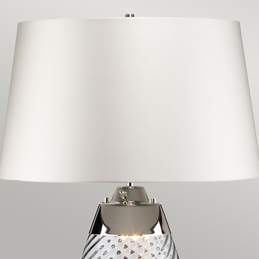 Elstead - LED Tafellamp LENA 1xE27/40W/230V + 1xGU10/7W 74 cm wit