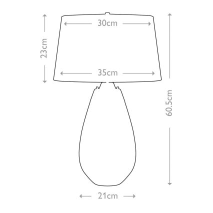 Elstead - LED Tafellamp LENA 1xE27/60W/230V + 1xGU10/7W 60,5 cm roze