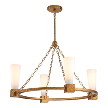 Elstead - Lustre sur tige KRISTY 4xE27/40W/230V cuivré