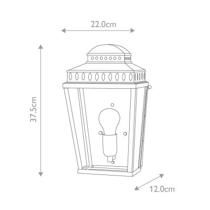 Elstead - Wandlamp voor buiten MANSION HOUSE 1xE27/60W/230V IP44