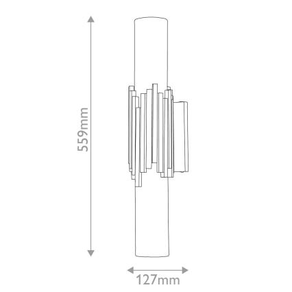 Elstead - LED-wandlamp voor badkamer MARVELE 2xG9/4W/230V IP44
