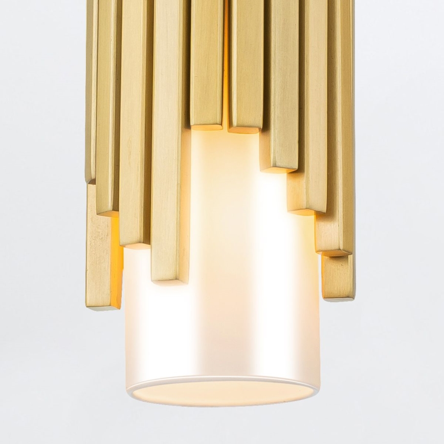 Elstead - Hanglamp met stang MARVELE 1xE14/40W/230V goudkleurig