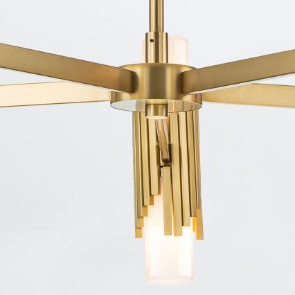 Elstead - Kroonluchter aan stang MARVELE 10xE14/40W/230V goud