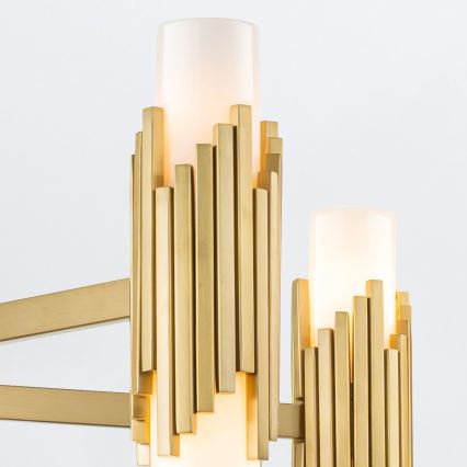 Elstead - Kroonluchter aan stang MARVELE 10xE14/40W/230V goud