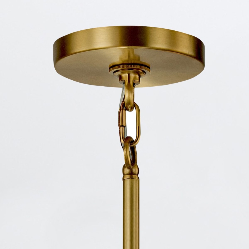 Elstead - Hanglamp met stang MARVELE 8xE14/40W/230V goudkleurig