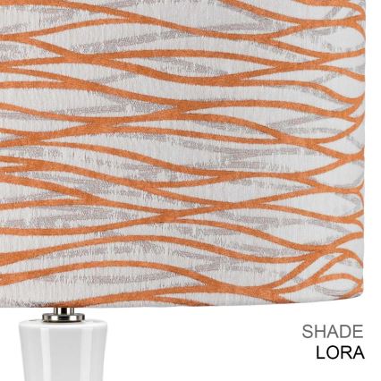 Elstead - Tafellamp MILO 1xE27/60W/230V wit/oranje