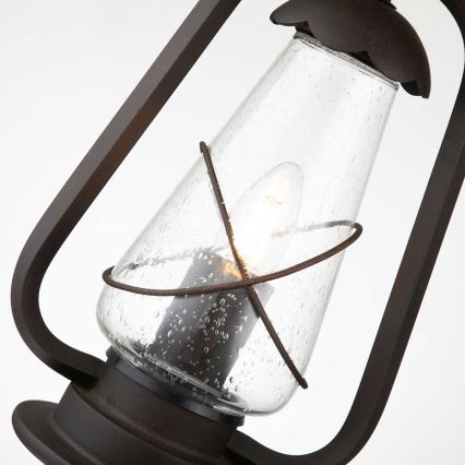 Elstead - Buitenhanglamp aan ketting MINERS 1xE27/60W/230V IP44 brons