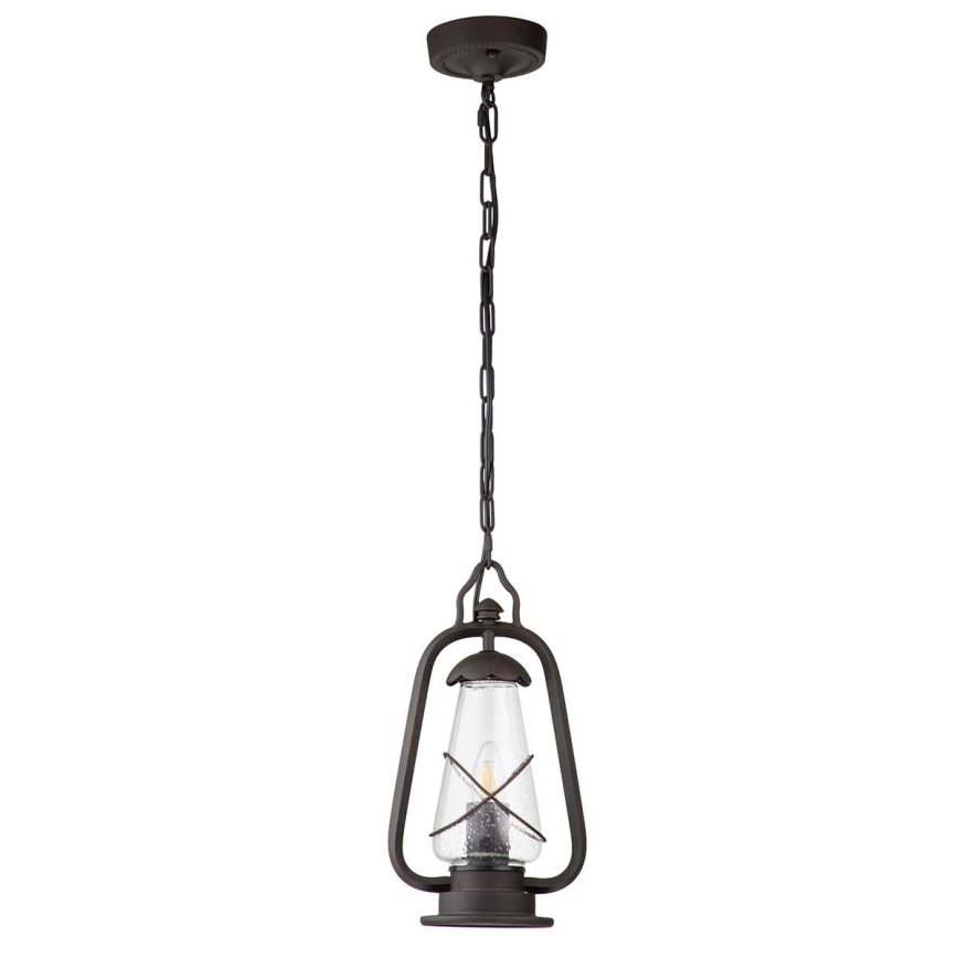 Elstead - Buitenhanglamp aan ketting MINERS 1xE27/60W/230V IP44 brons