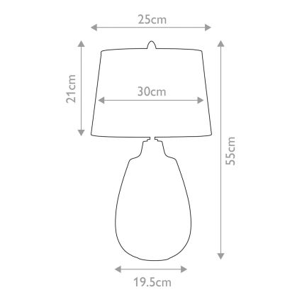 Elstead - Lampe de table NEWHAM 1xE27/60W/230V