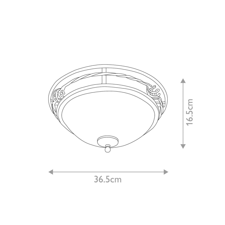 Elstead - Plafondlamp PEMBROKE 2xE27/60W/230V