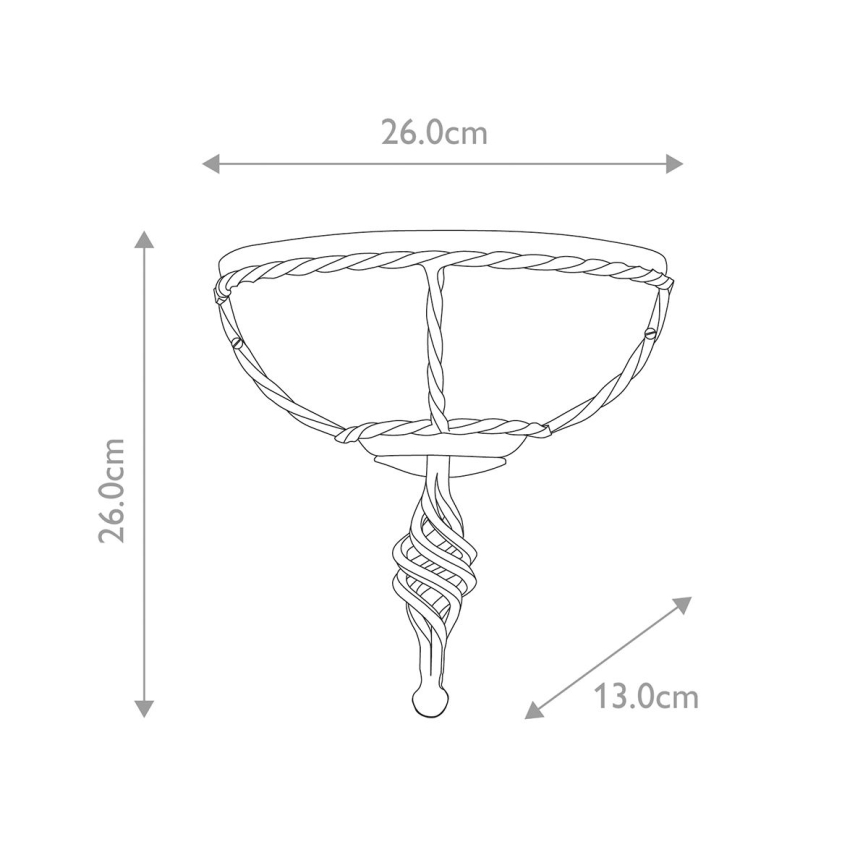 Elstead - Wandlamp PEMBROKE 1xE27/60W/230V