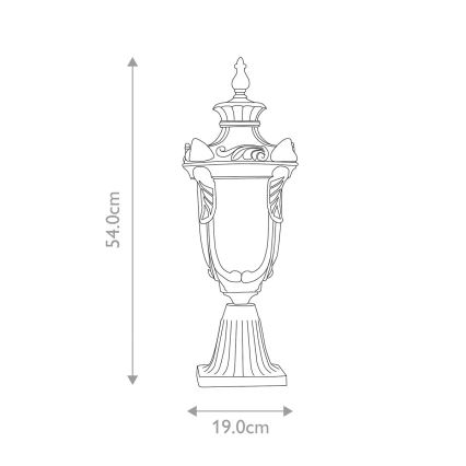 Elstead - Buitenlamp PHILADELPHIA 1xE27/60W/230V IP44 bronskleurig