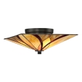Elstead - Plafondlamp Tiffany ASHEVILLE 2xE27/60W/230V