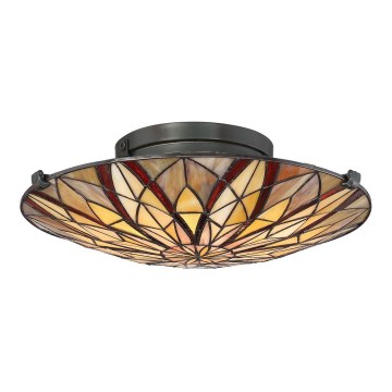 Elstead - Plafonnier Tiffany VICTORY 2xE27/60W/230V