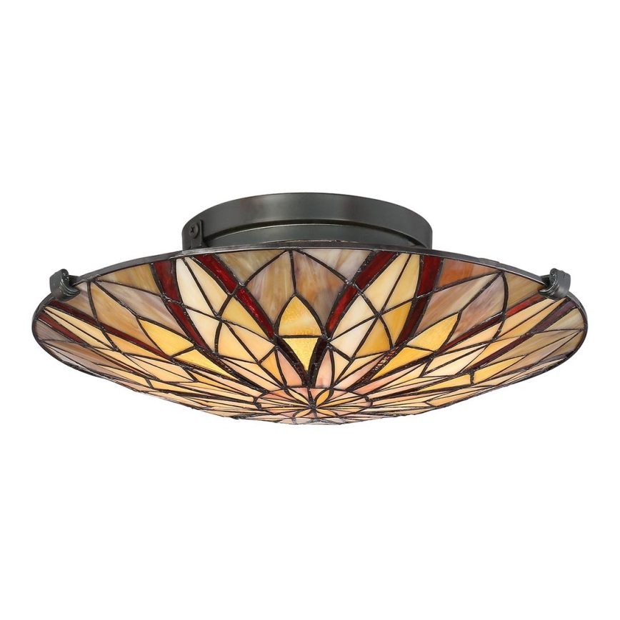 Elstead - Plafonnier Tiffany VICTORY 2xE27/60W/230V